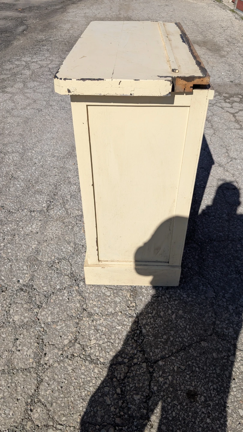 Vintage Painted Wood Cabinet - photo 2