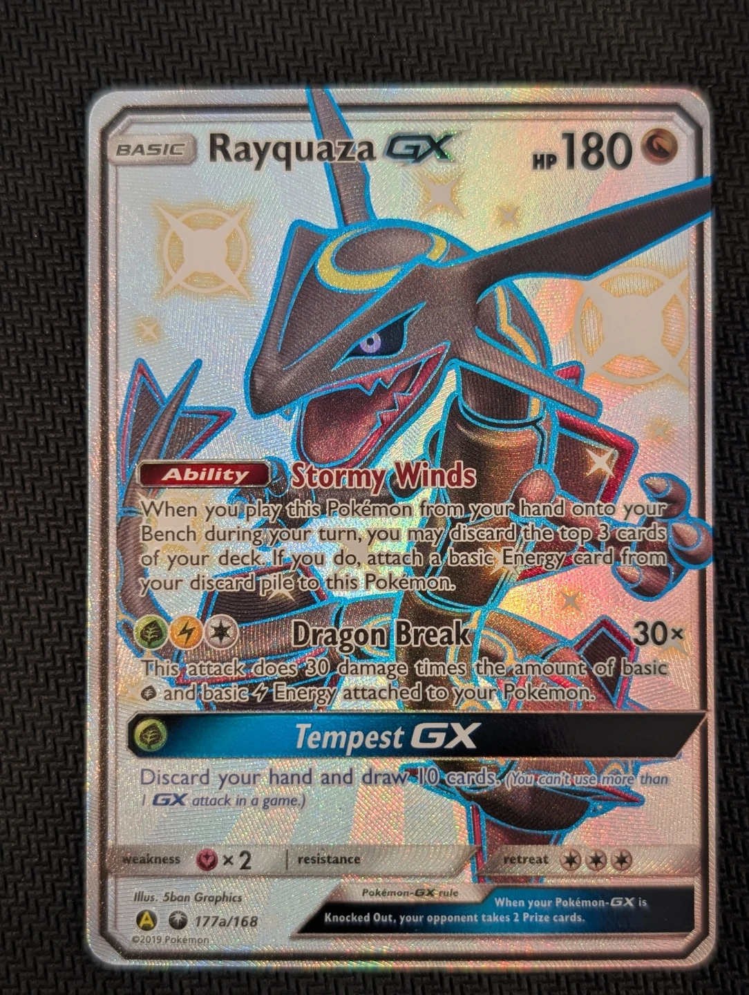 Rayquaza GX Alternate Art Promo 177a/168 - Pokemon