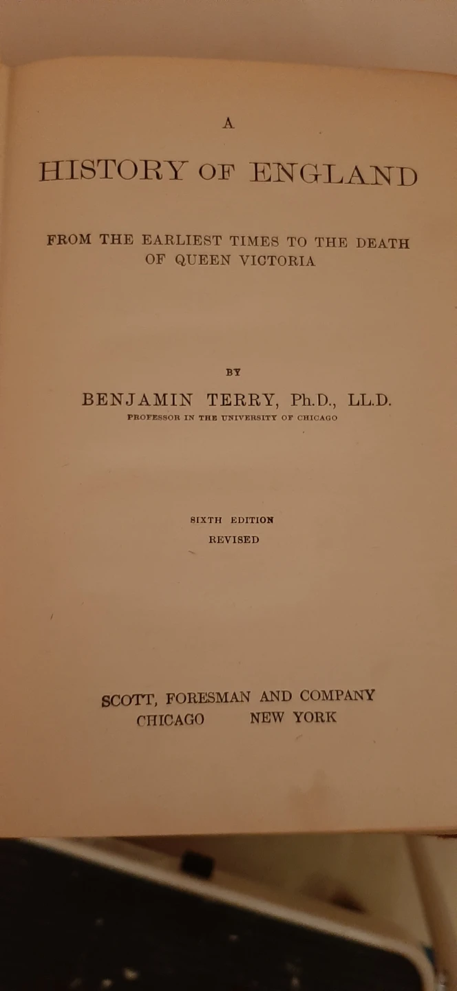 A History Of England, By Benjamin Terry - photo 2