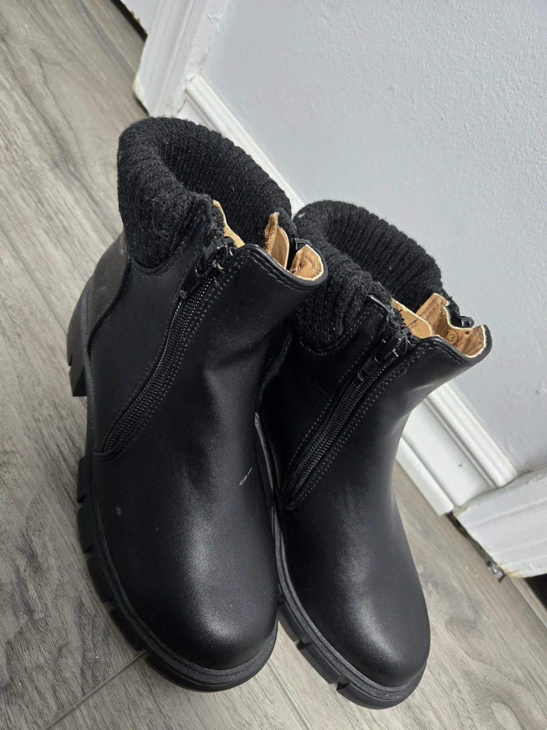 Black Ankle Boots Size 13