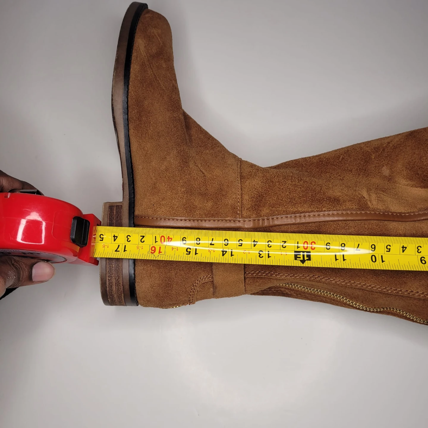 Brown Suede Over-the-Knee Boots - photo 5