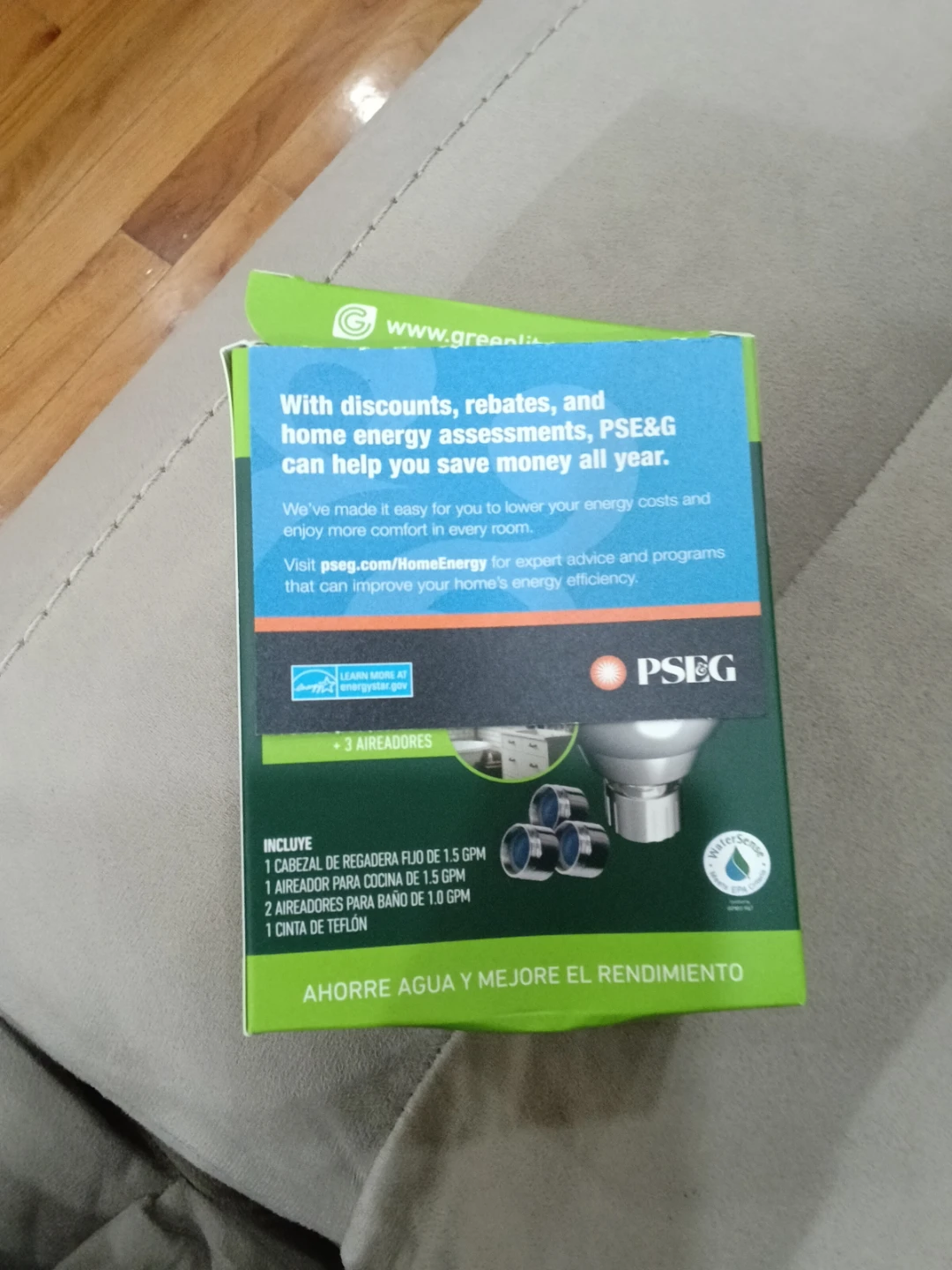Greenlite Showerhead and Aerator Water-Saving Kit - photo 3