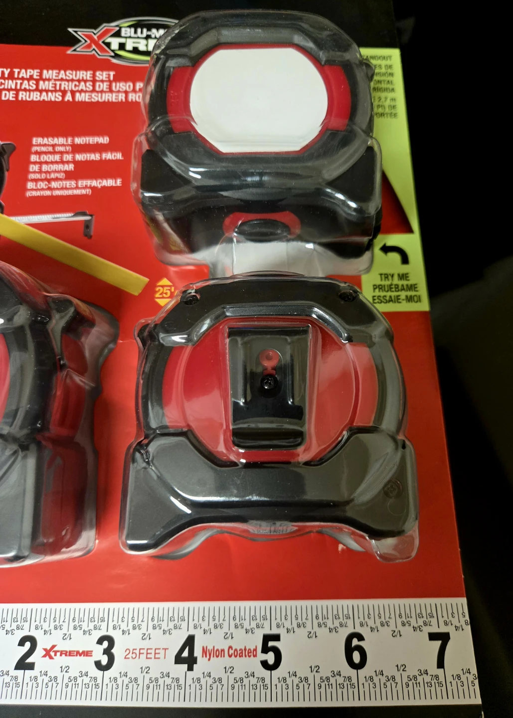Blu-Mol Xtreme by Disston 3-Piece Heavy Duty Tape Measure Set