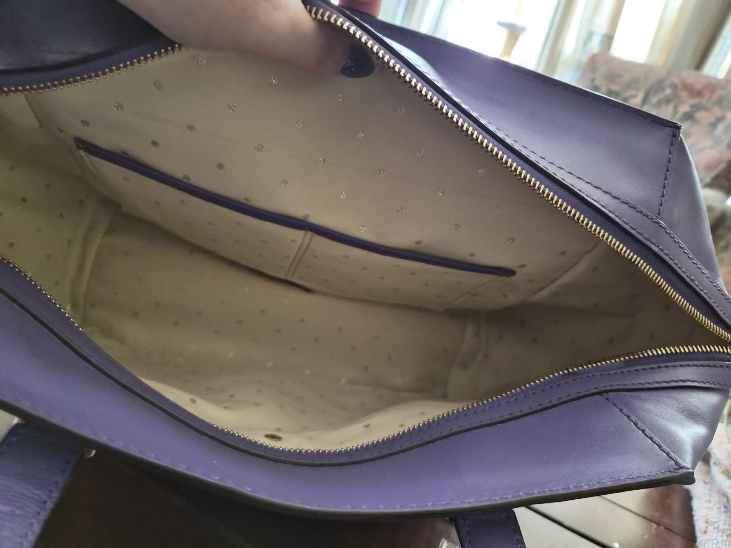 Kate Spade New York Purple Leather Tote Bag - photo 3