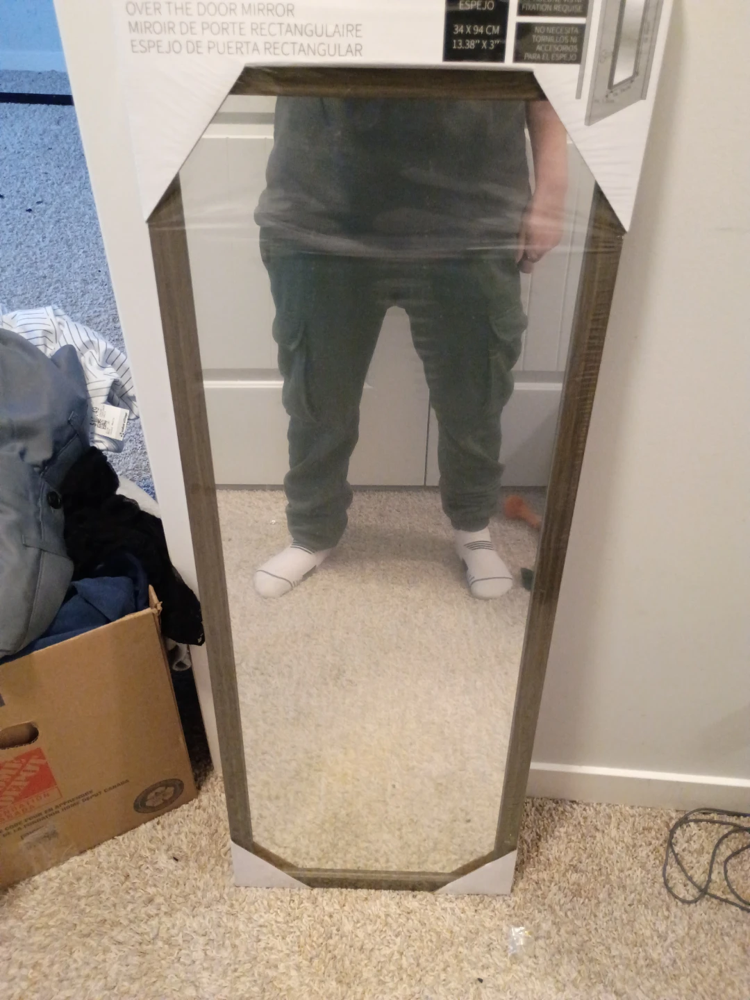Brand new never used over the door mirror