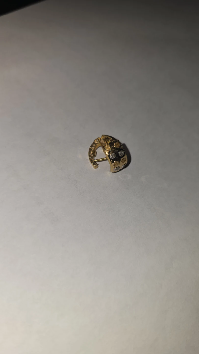 21k gold loop earrings - photo 2