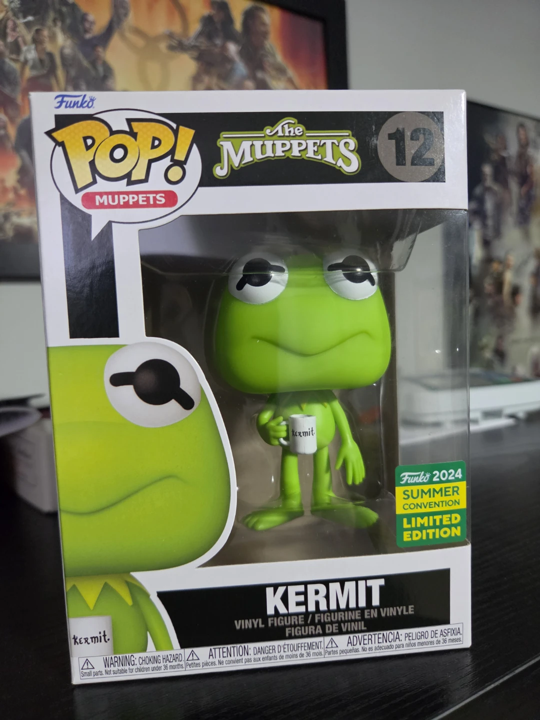 Funko Pop Muppets Kermit 2024 Summer Convention Figure
