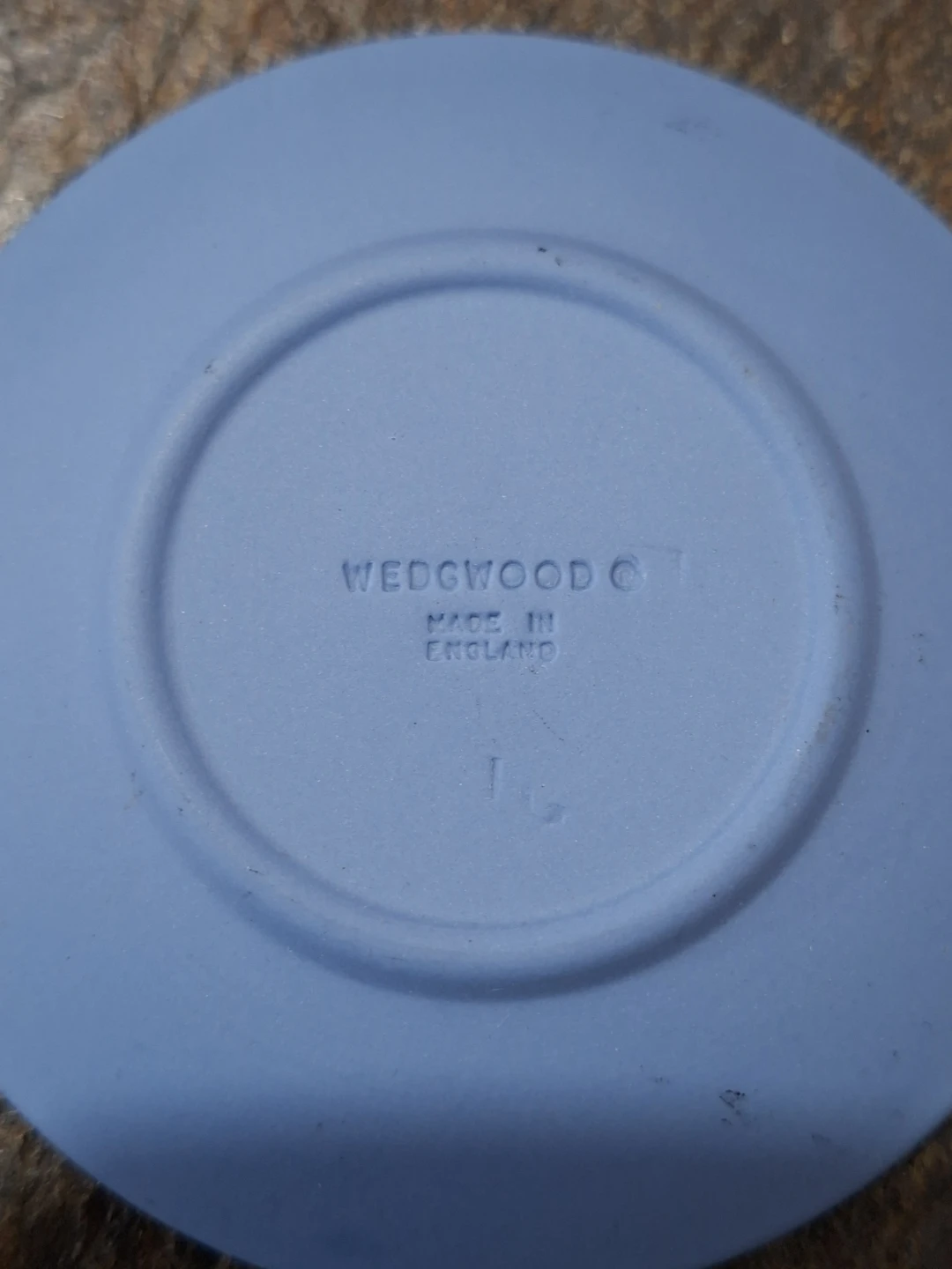 Vintage Wedgwood Blue Jasperware Mini Portrait Dish / Pin Tray