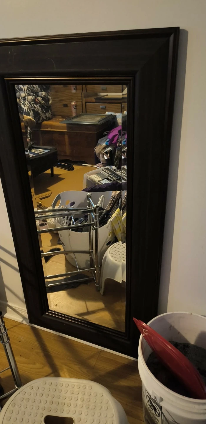 Large Black Wall Mirror
