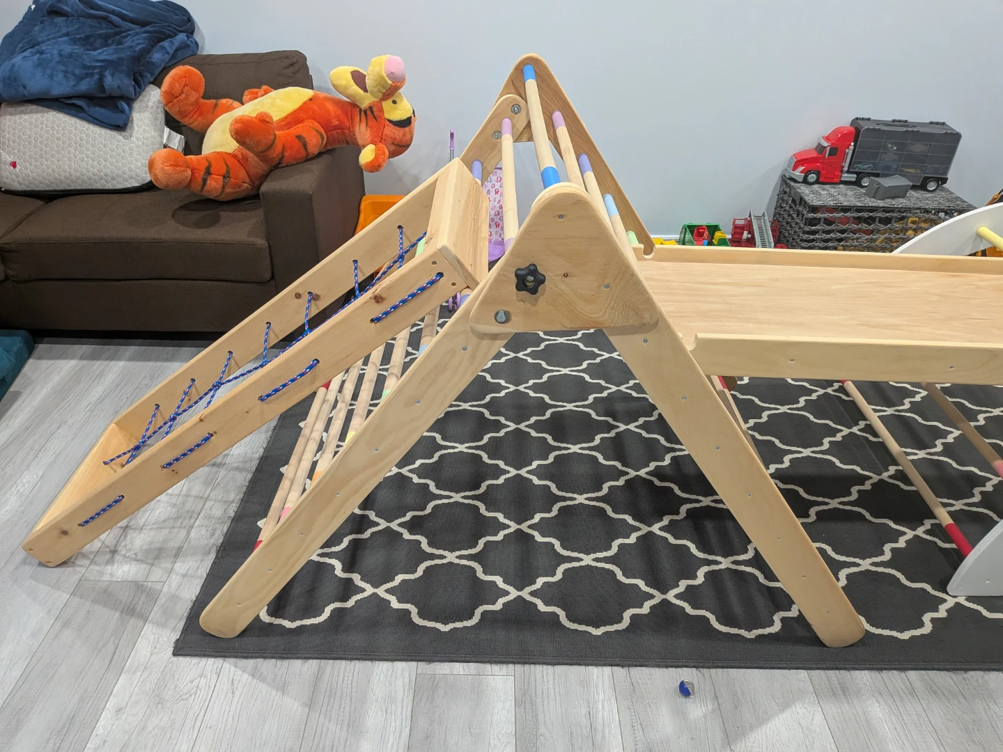 Kids Wooden Climbing Set - photo 4