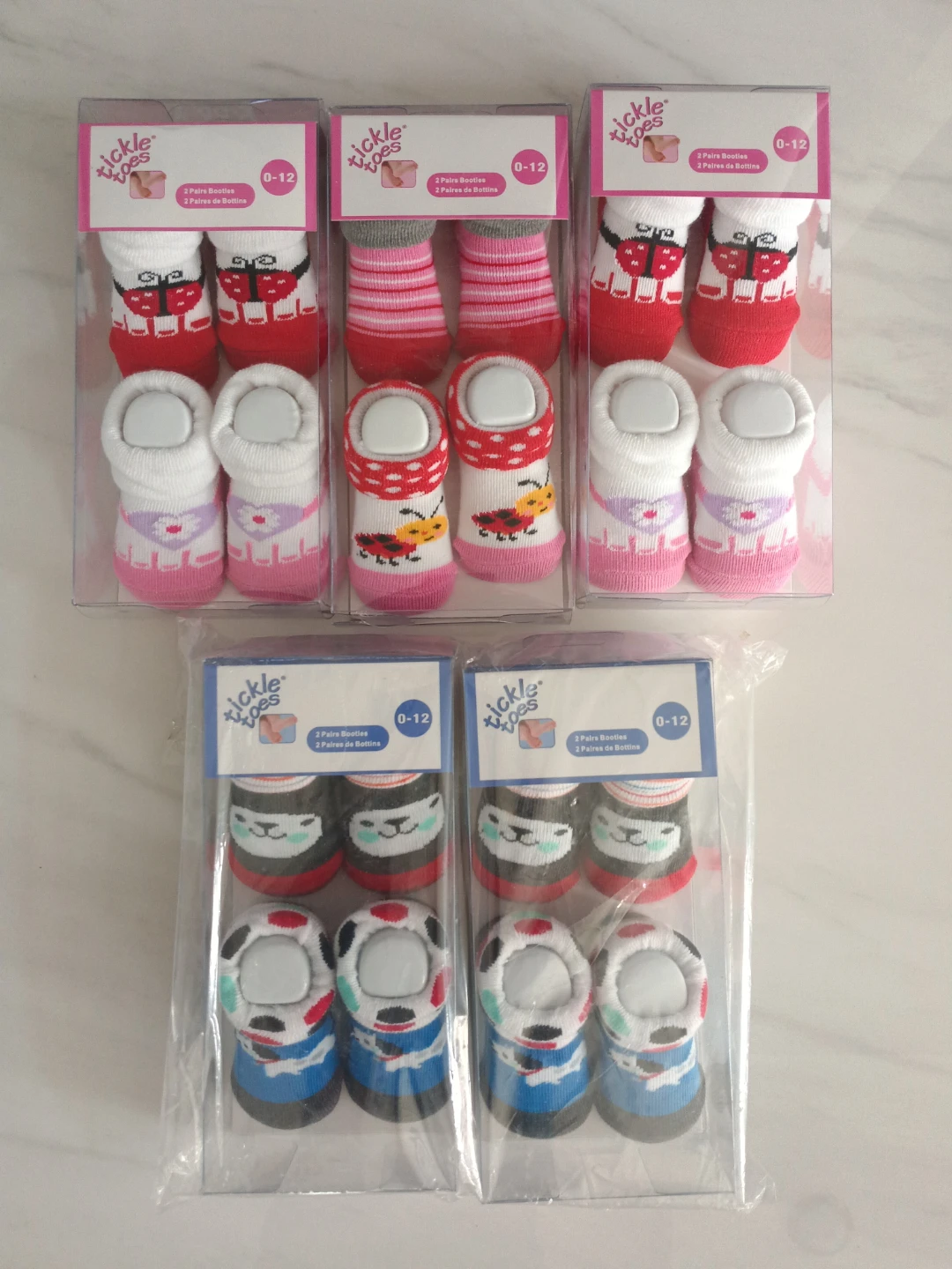 Tickle Toes baby socks (0-12 months)