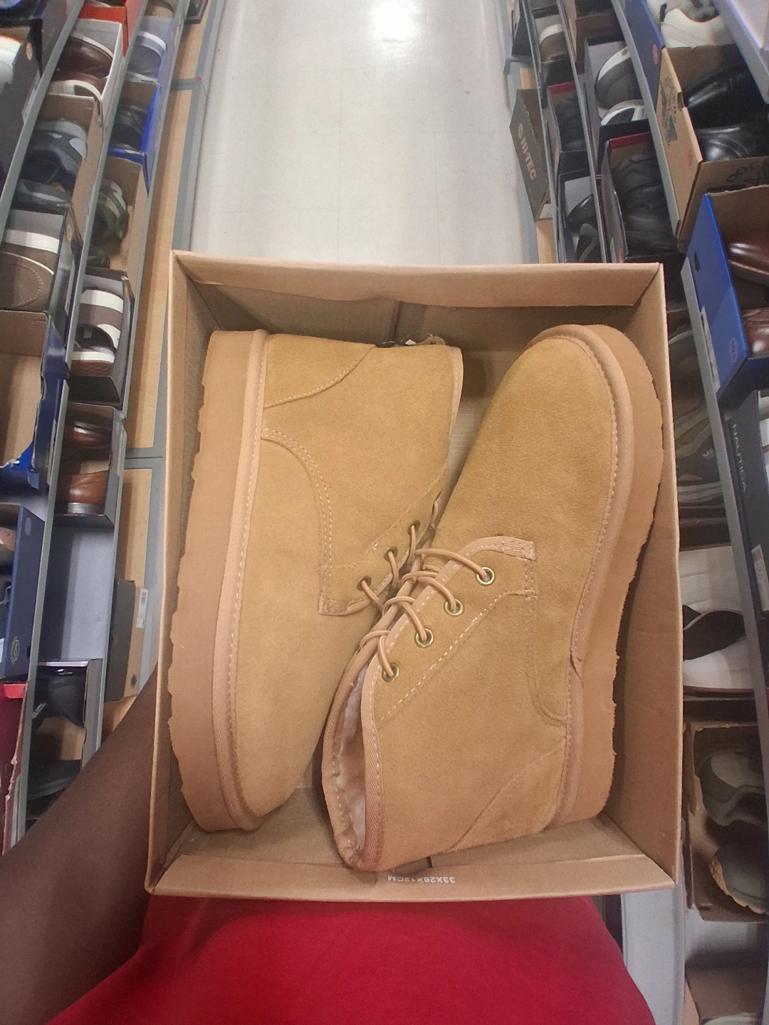 UGG Tan Suede Lace-Up Boots