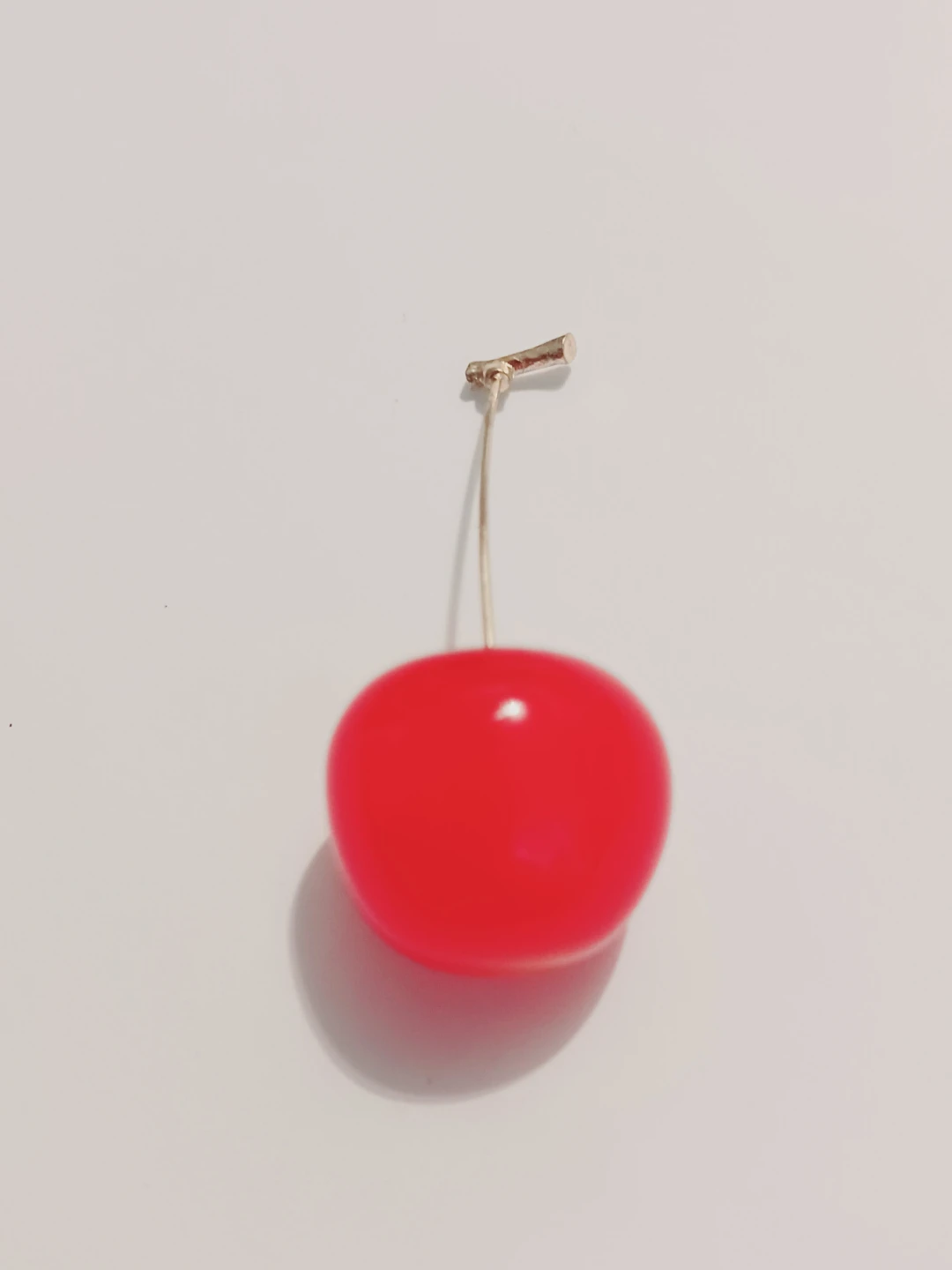 Red  Lucite or Bakelite Cherry  🍒 Charm Accessory - photo 2