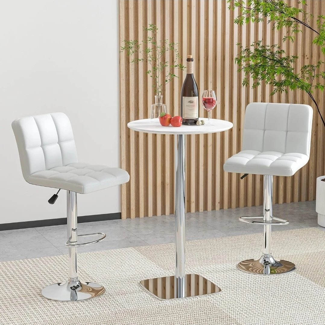 Height-Adjustable Swivel Bar Stool - photo 4