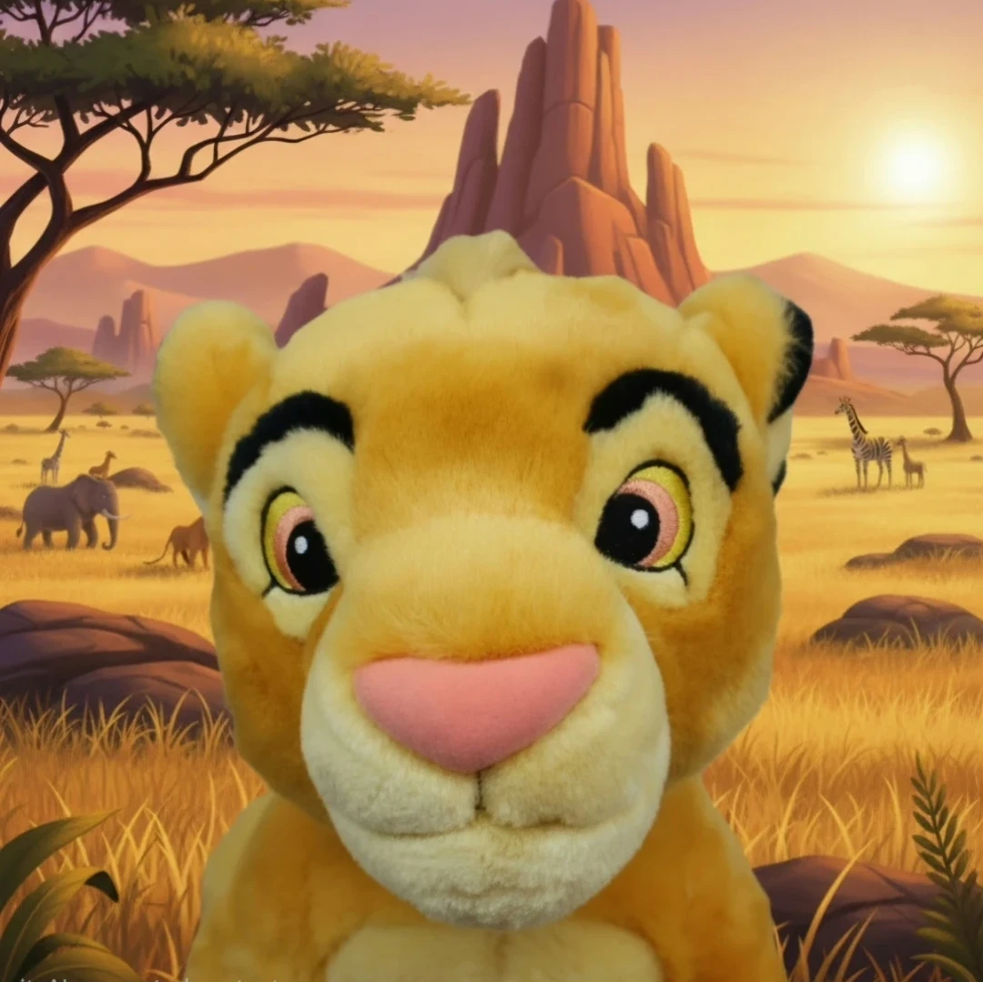 Disney The Lion: Young King Simba Plush Toy - photo 2