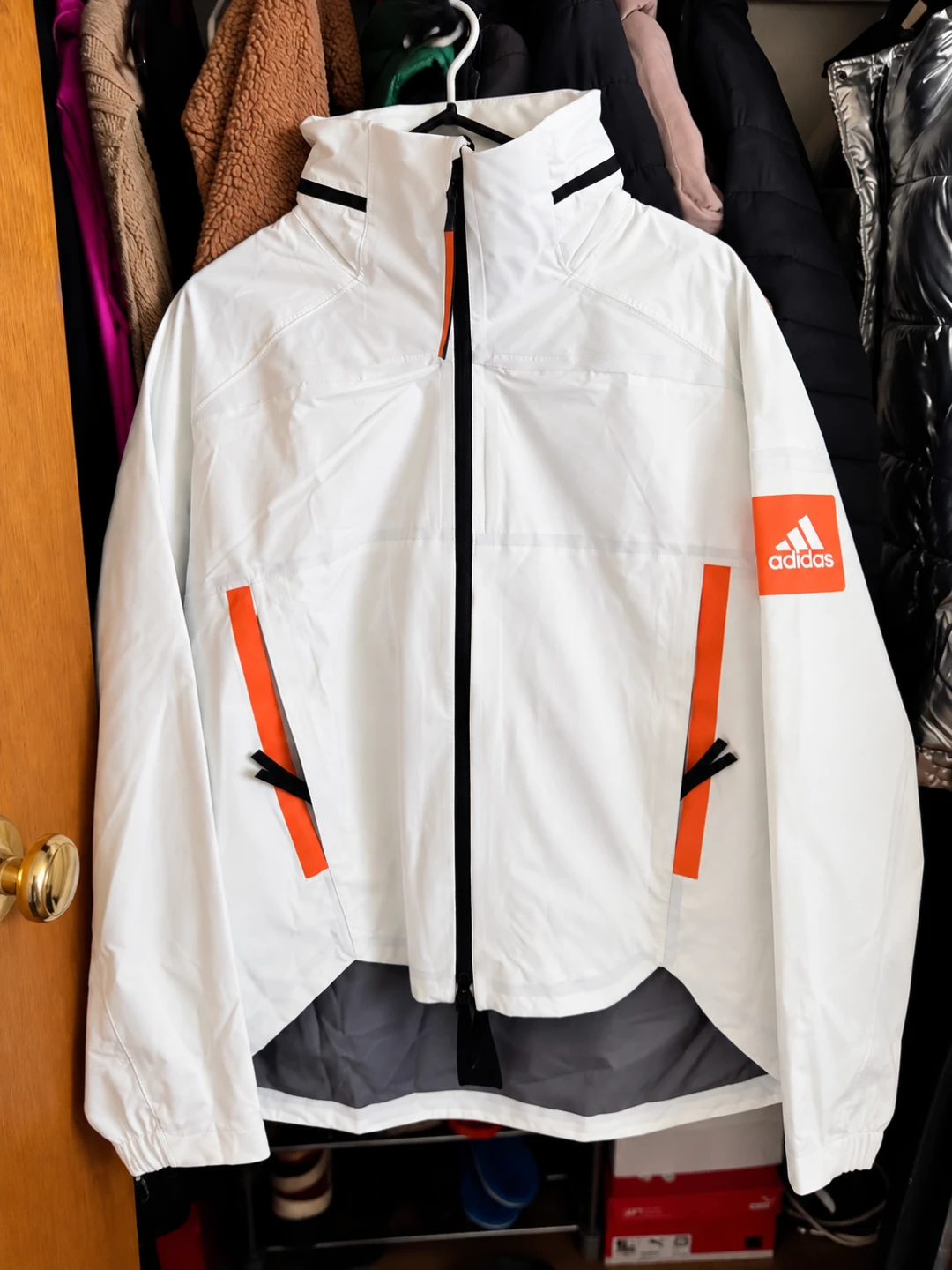 Adidas RAIN.RDY Spectra Jacket – White – Size Small