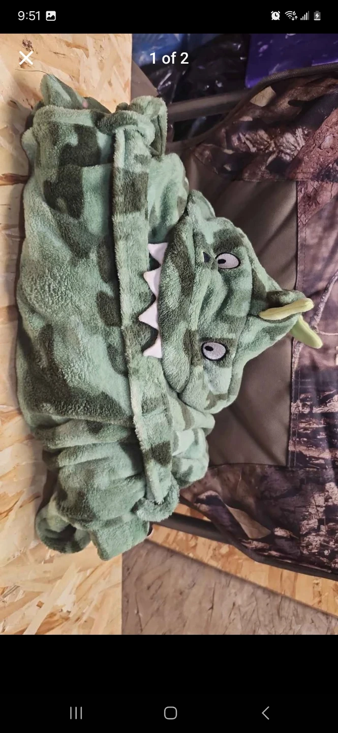 Kids Dinosaur Hooded Bathrobe