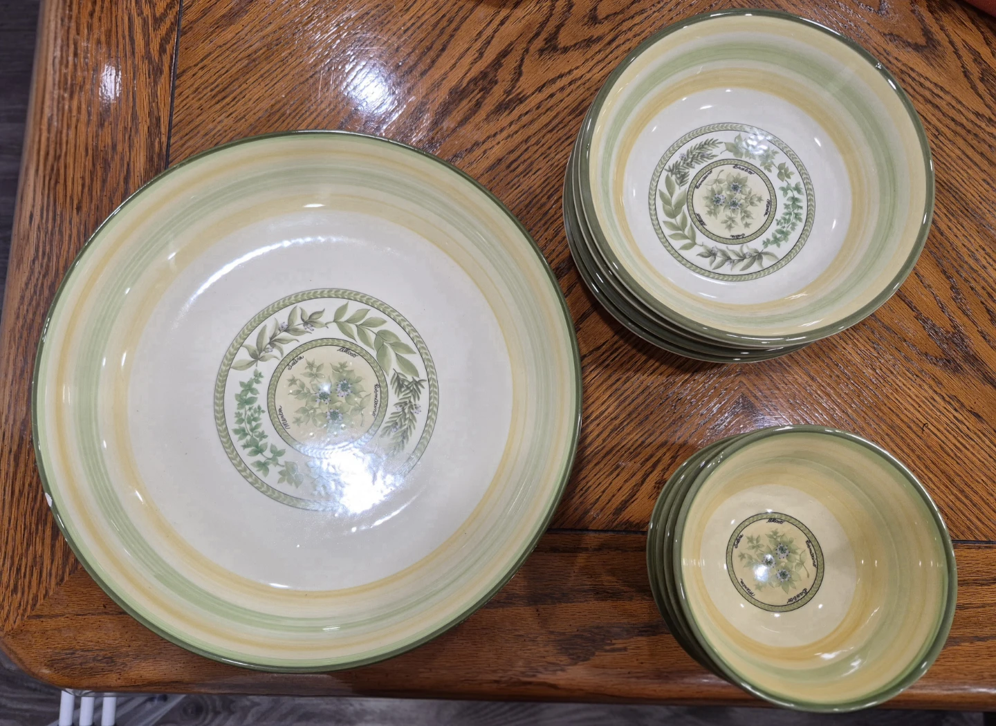 Vintage Italian Ceramic Pasta Set - Tre-Ci Italy (9 Pieces) - photo 4
