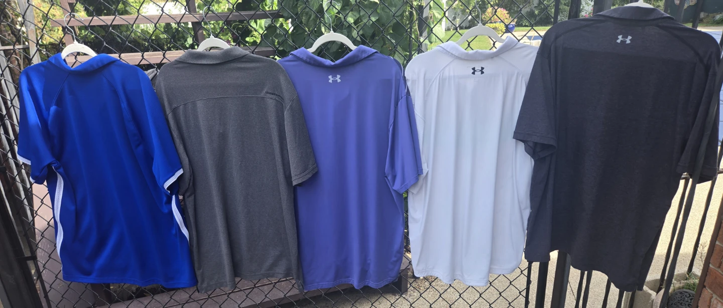 Under Armour Men's Golf / Polo Shirts(5). All 2XL/XX-LARGE. - photo 2