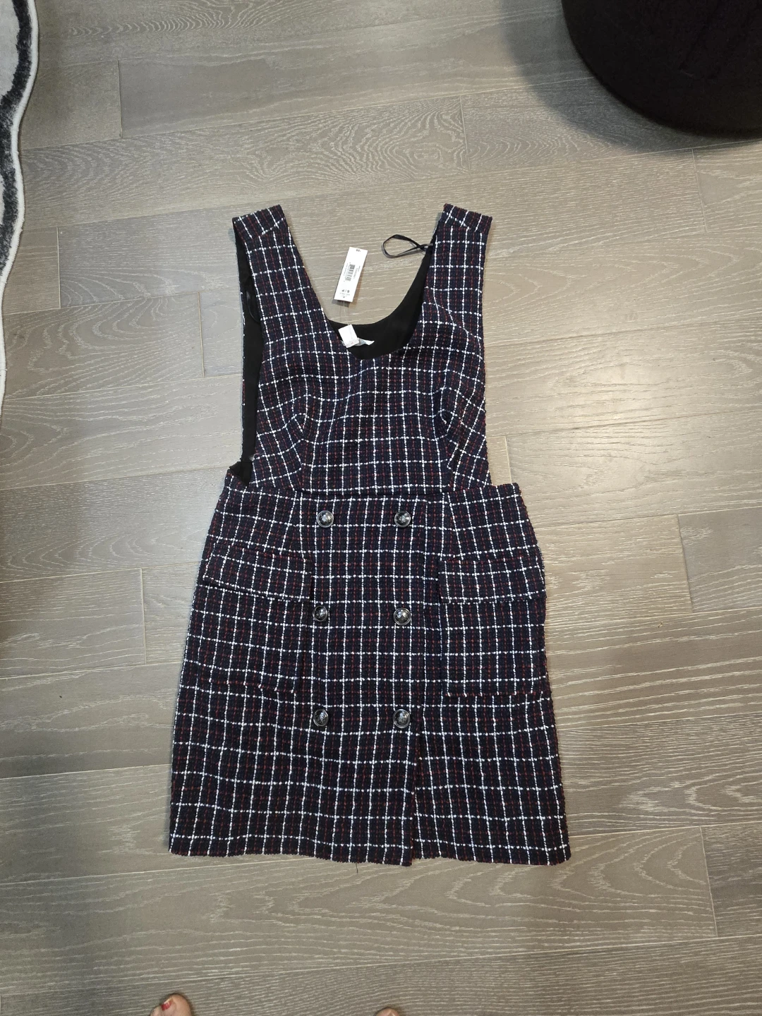 Joe Fresh Plaid Pinafore Dress -Brand new( Small) - photo 3