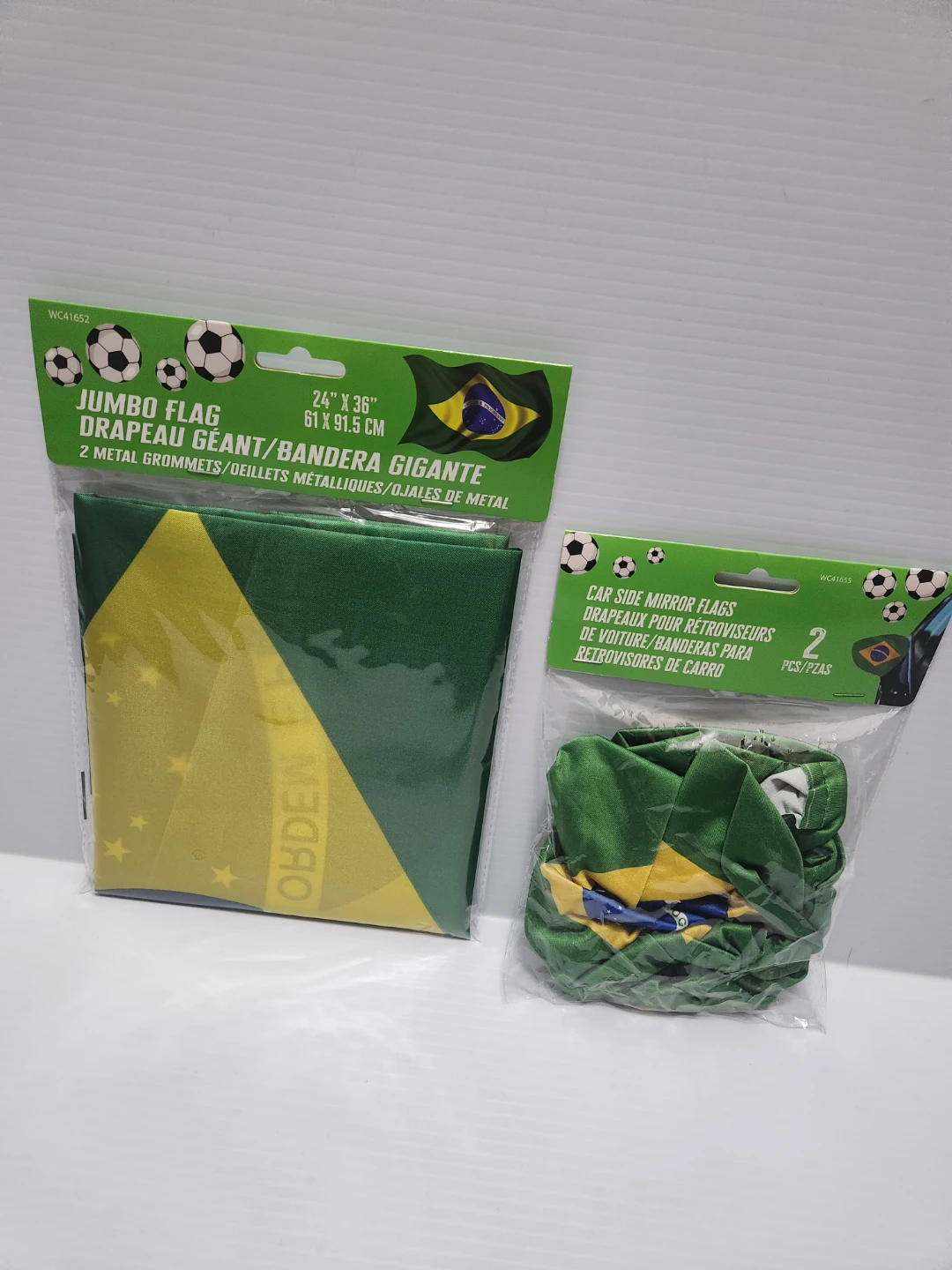 Jumbo Flag and Car Side Mirror Flags Set - photo 3