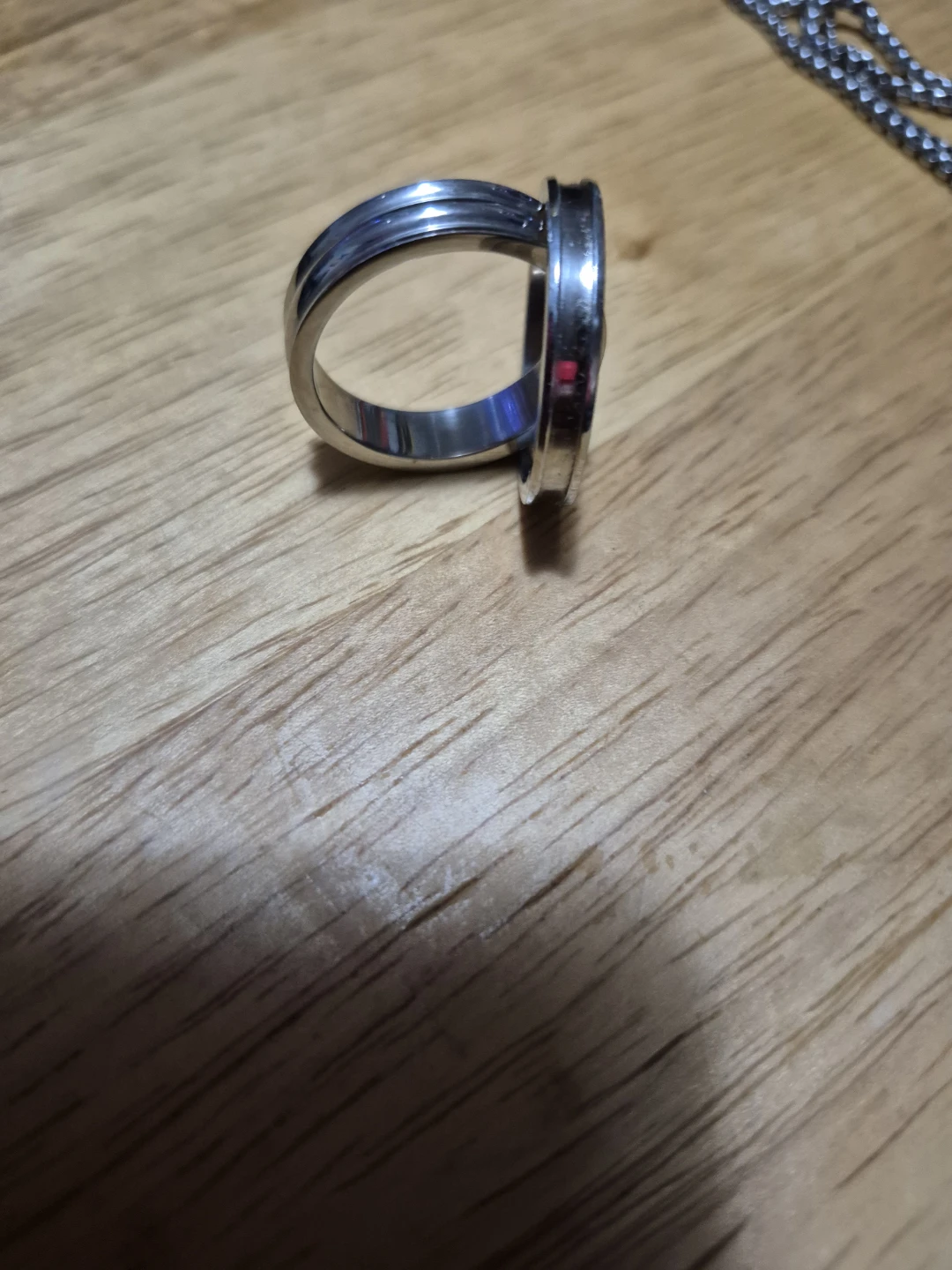 Simple Silver Tone Band Ring - photo 2