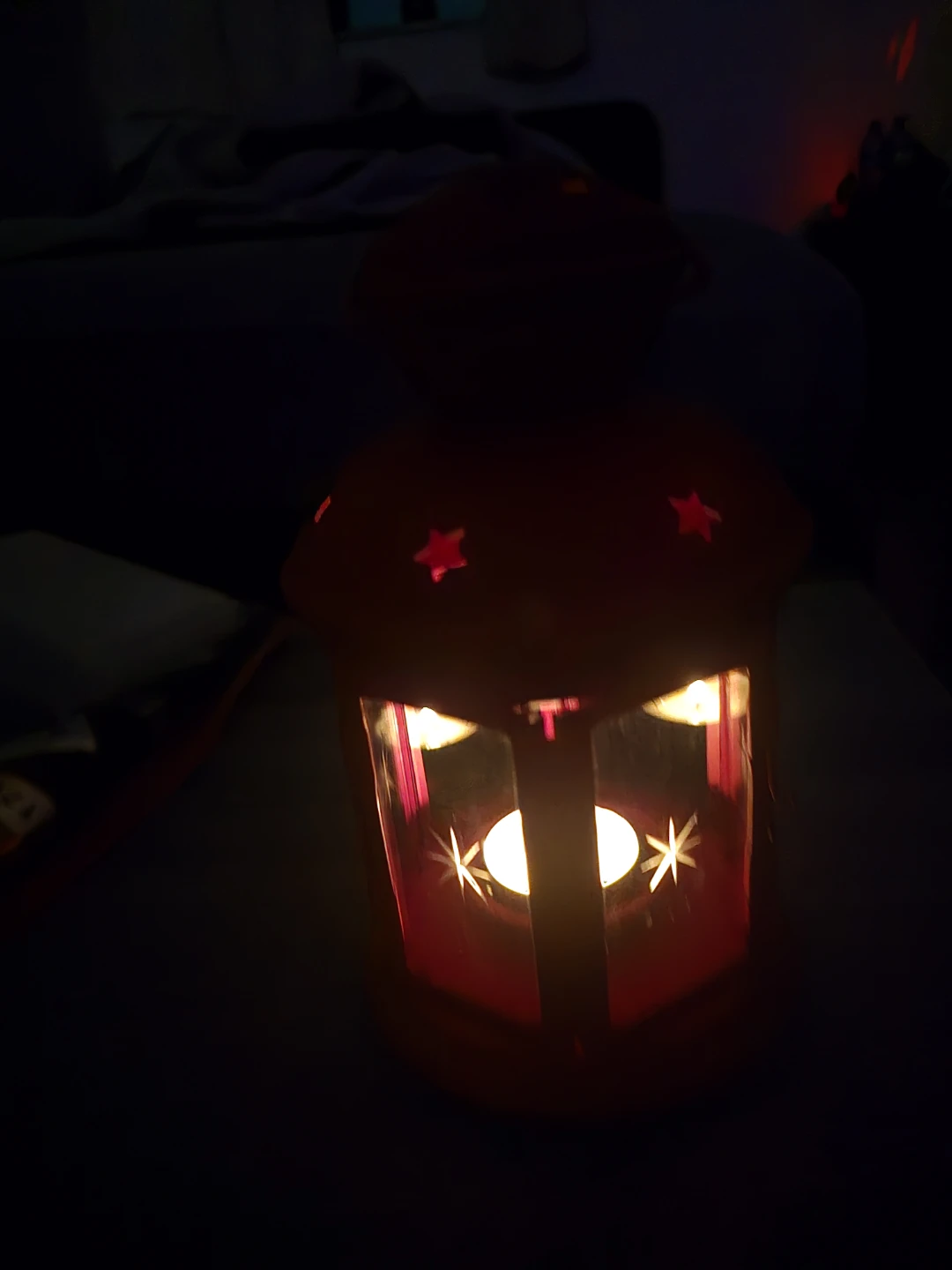 Red Metal Star Lantern - photo 5