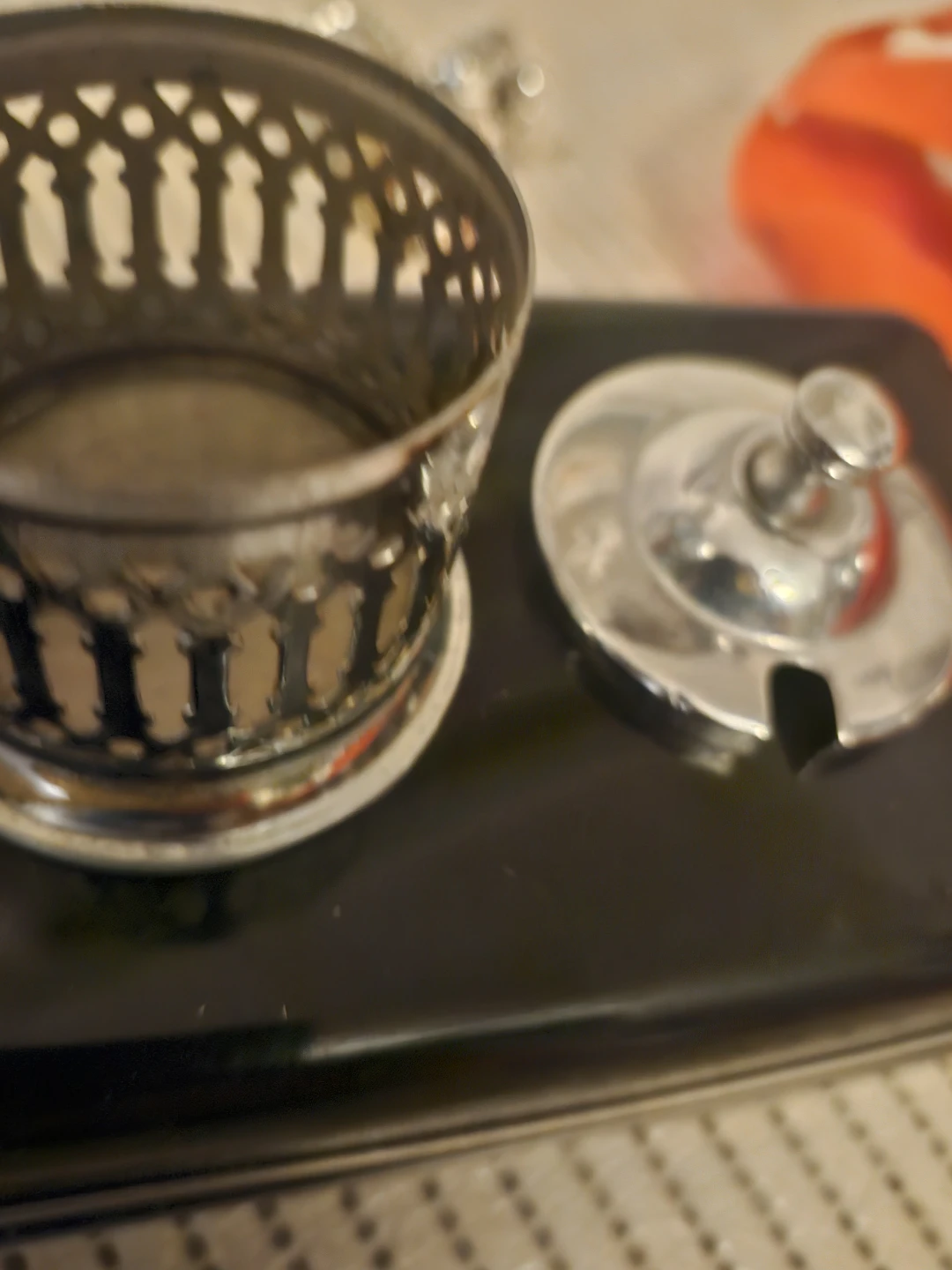 Vintage Silver-Plated Mustard Pot - photo 2