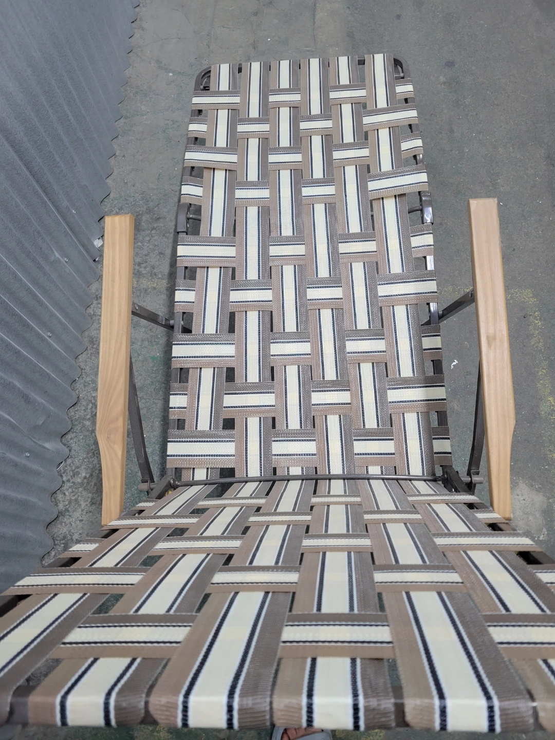 Folding Lawn Chair with Woven Strap - photo 5