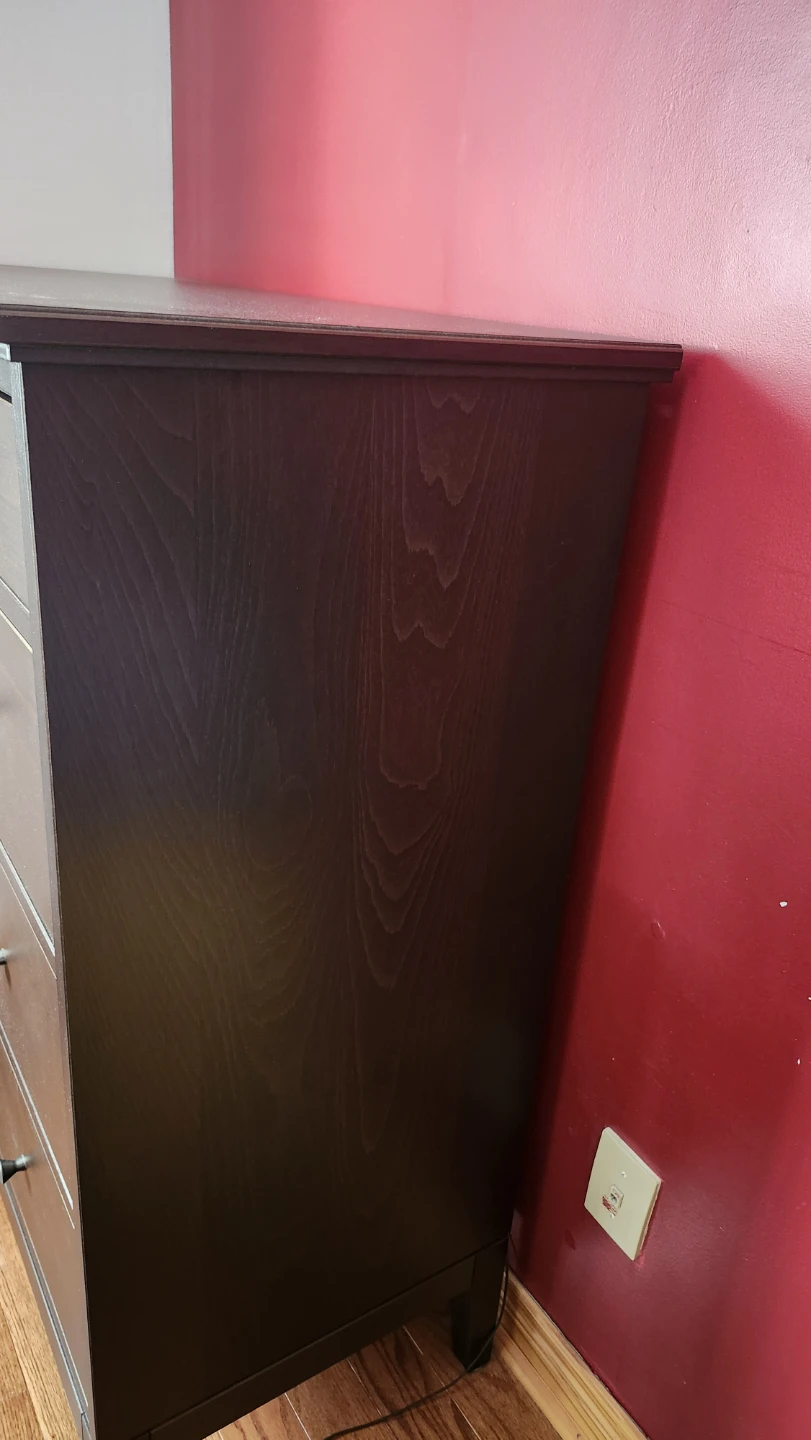 Dark Brown 4-Drawer Dresser - photo 3