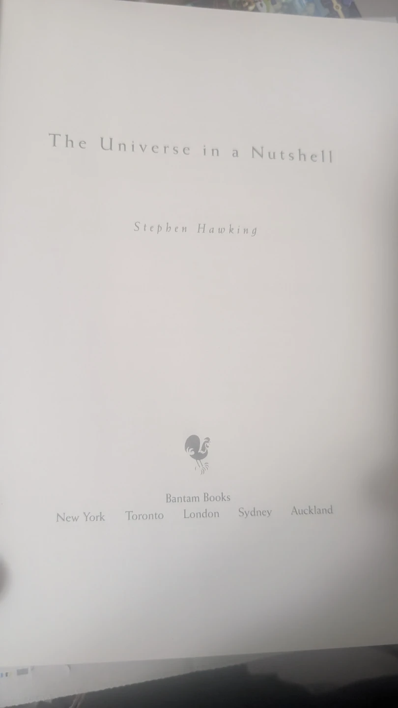 The Universe in a Nutshell by Stephen Hawking