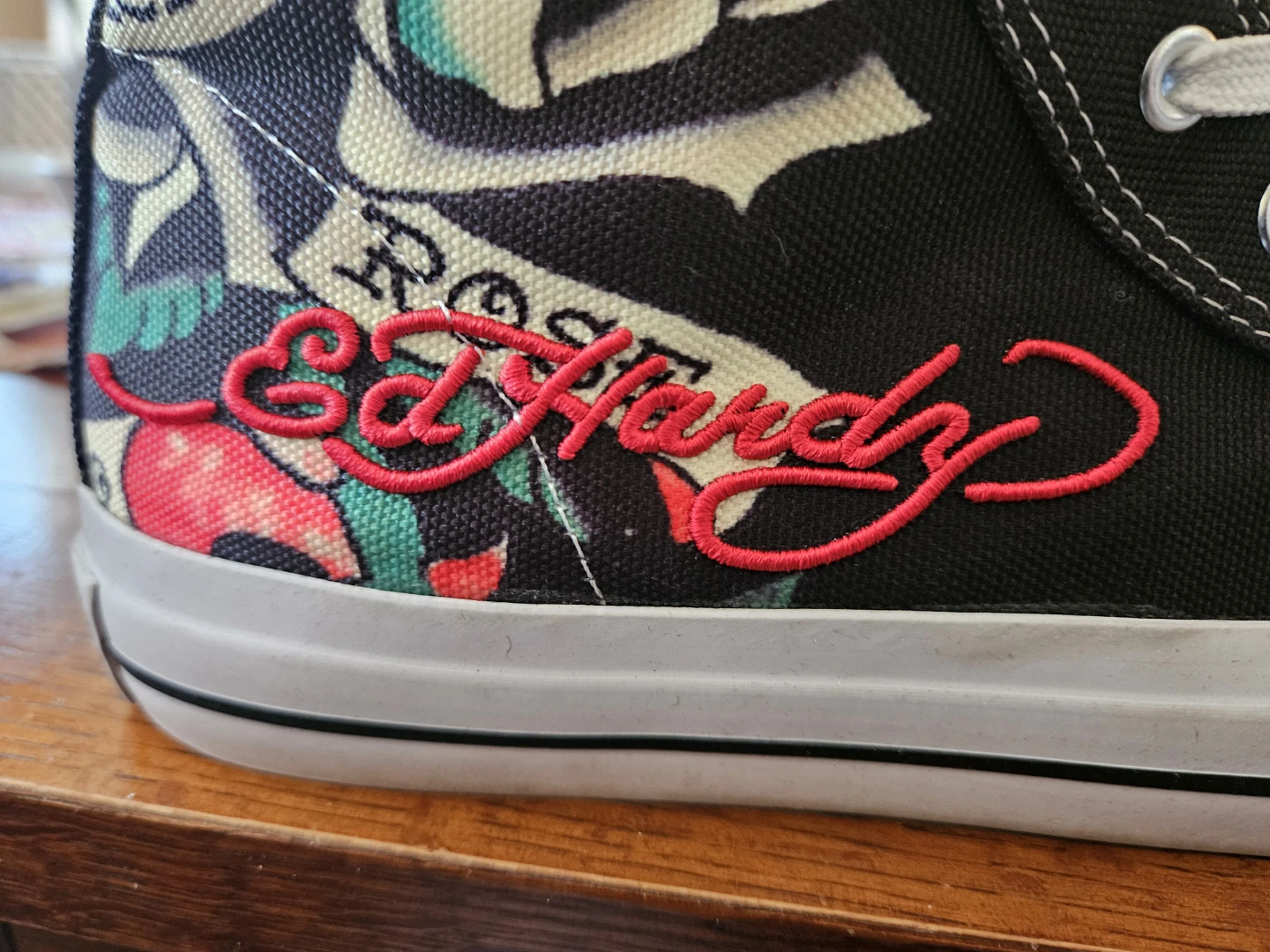 Ed Hardy High Top Canvas Sneakers - photo 2