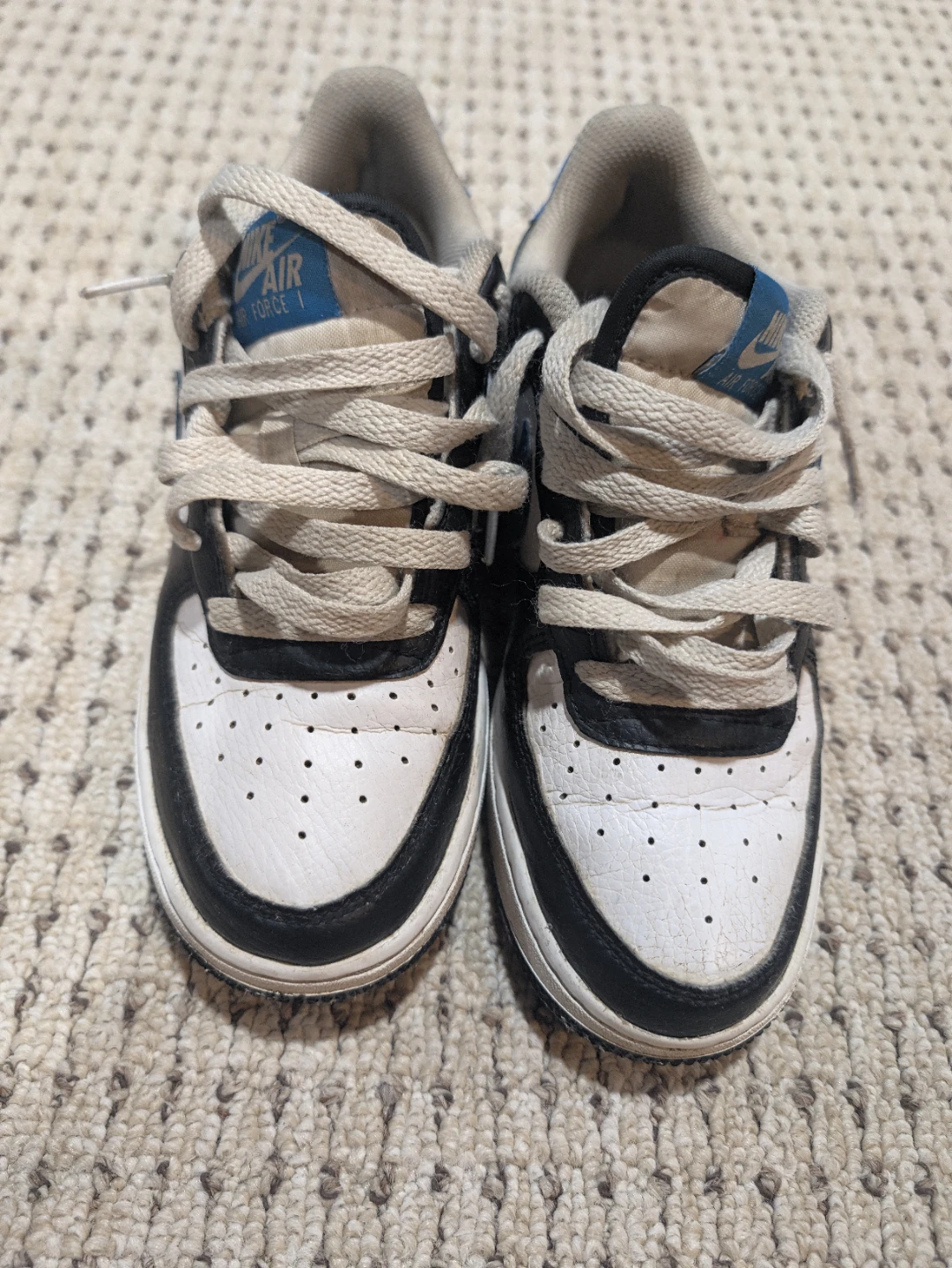 Nike Retro Air Force 1 Low Black Light Blue - photo 2