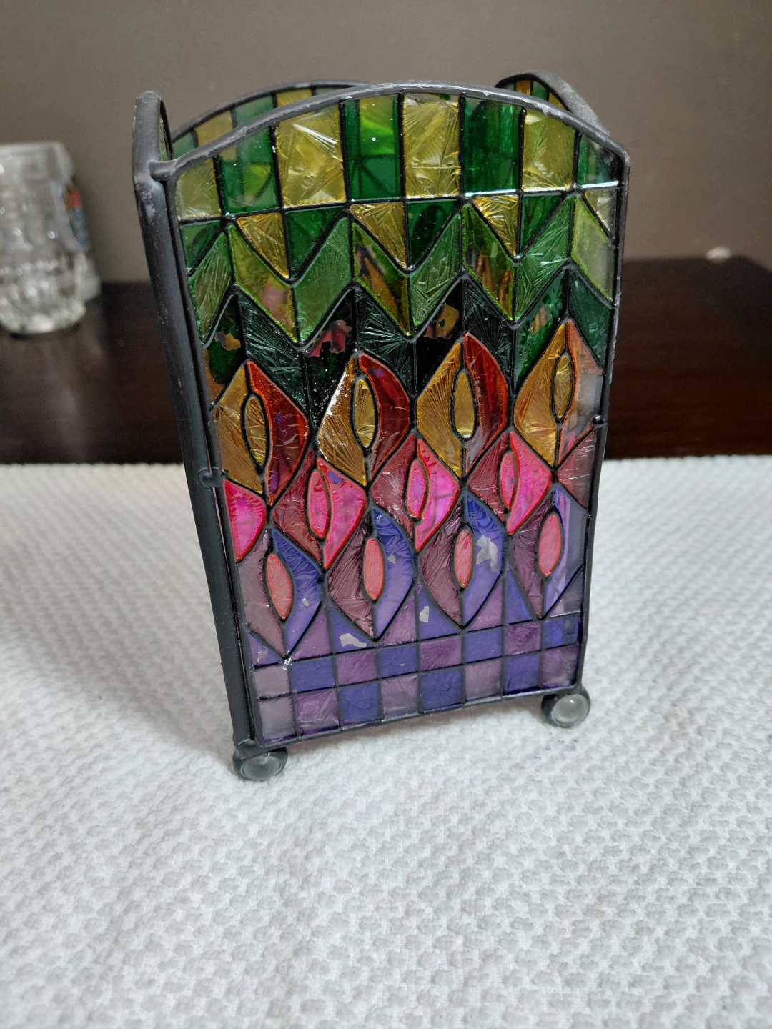 Stained Glass Decorative Container - photo 2