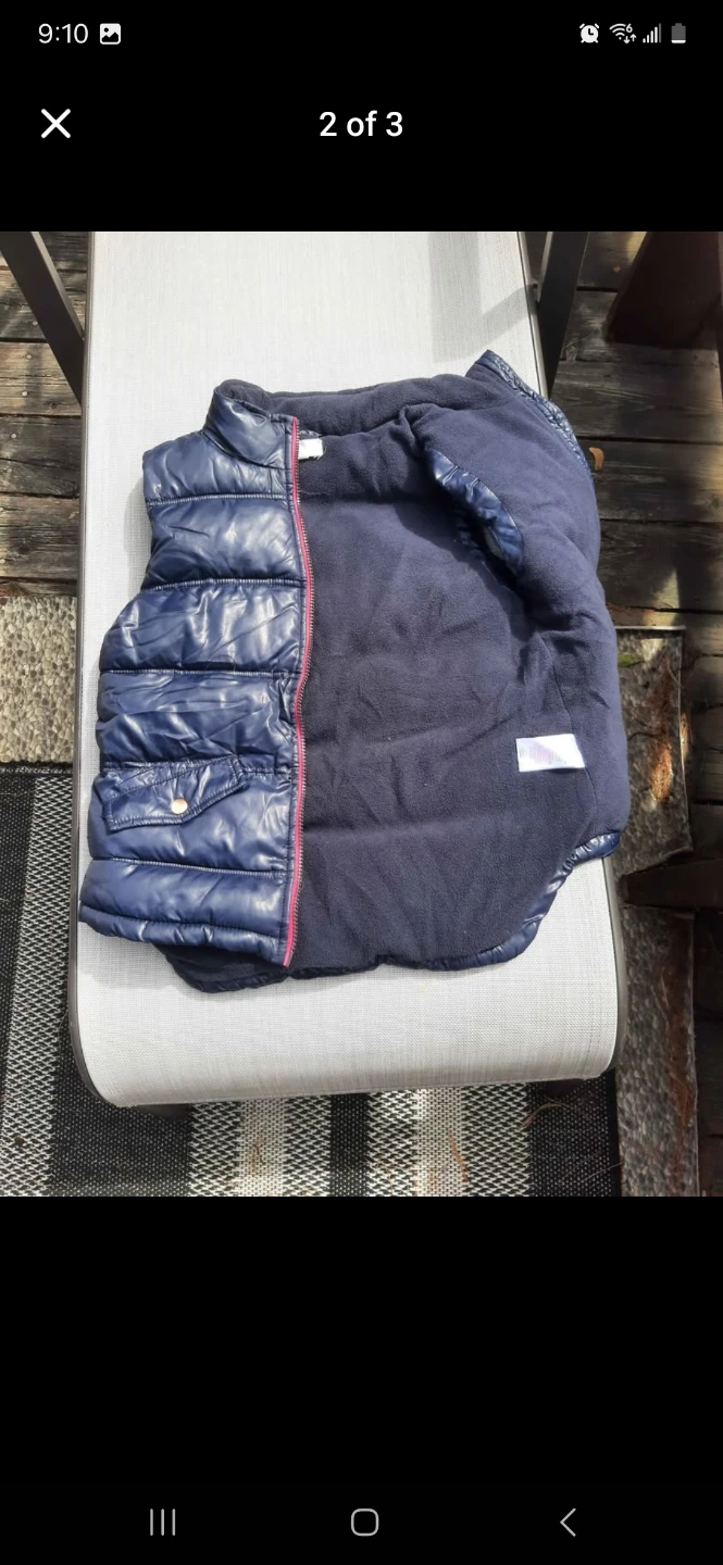 Navy Blue Puffer Vest - photo 2