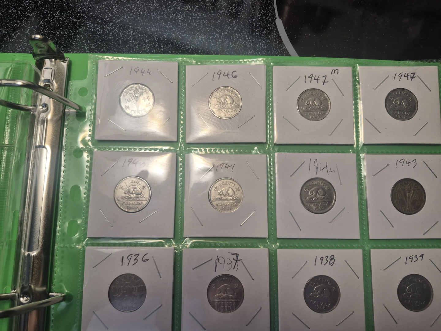 Collection of Vintage Canadian 5 Cent Coins pc28 - photo 5