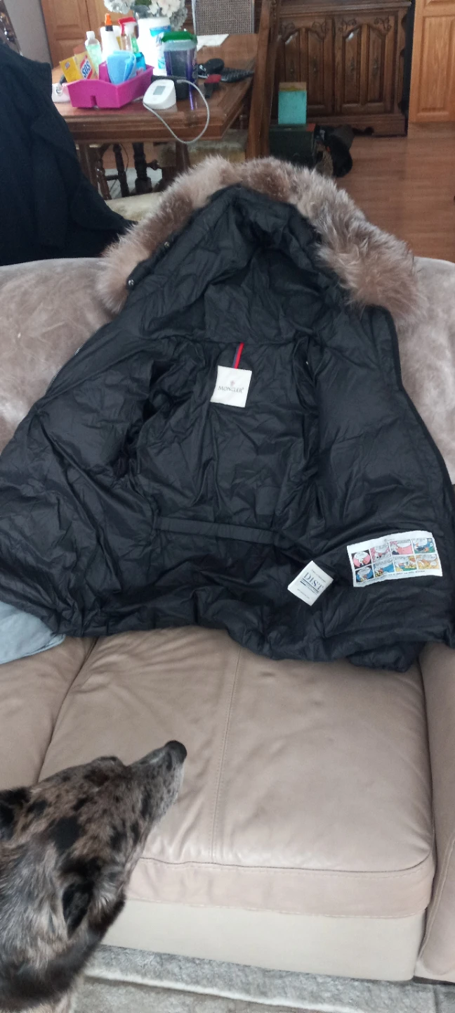 Moncler Black Puffer Jacket with Fur Hood - photo 5