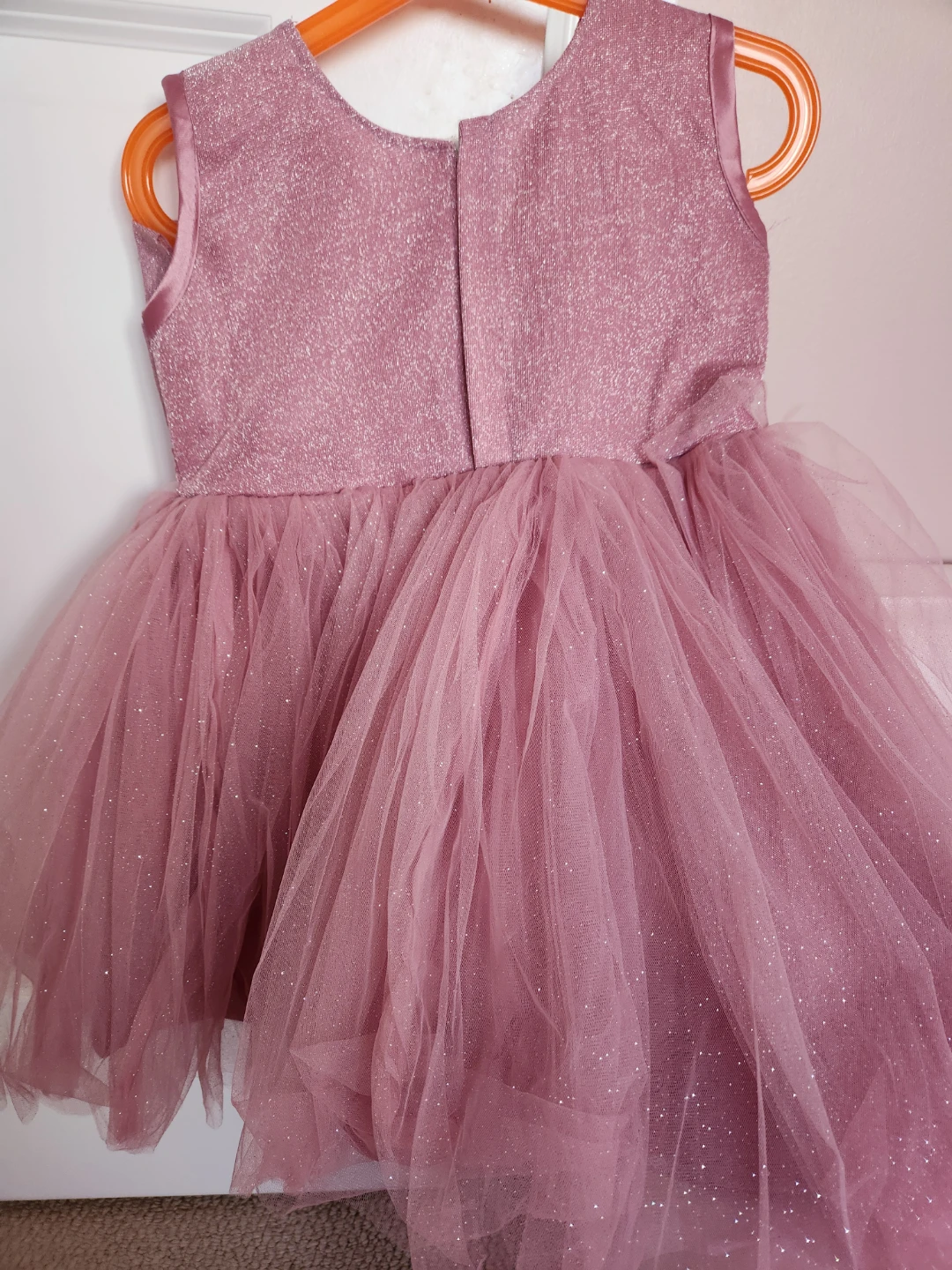 New Girls Pink Glittery Party Dress size 2t to 3t - photo 3