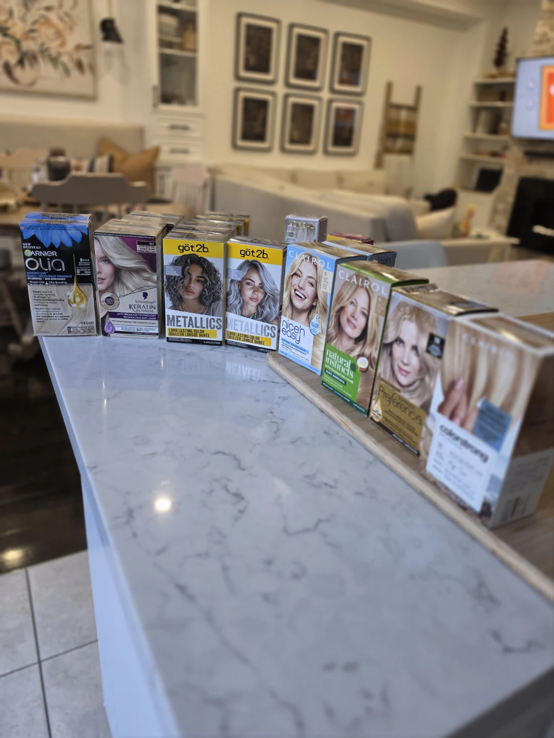 Assorted Hair Dye and Bleach