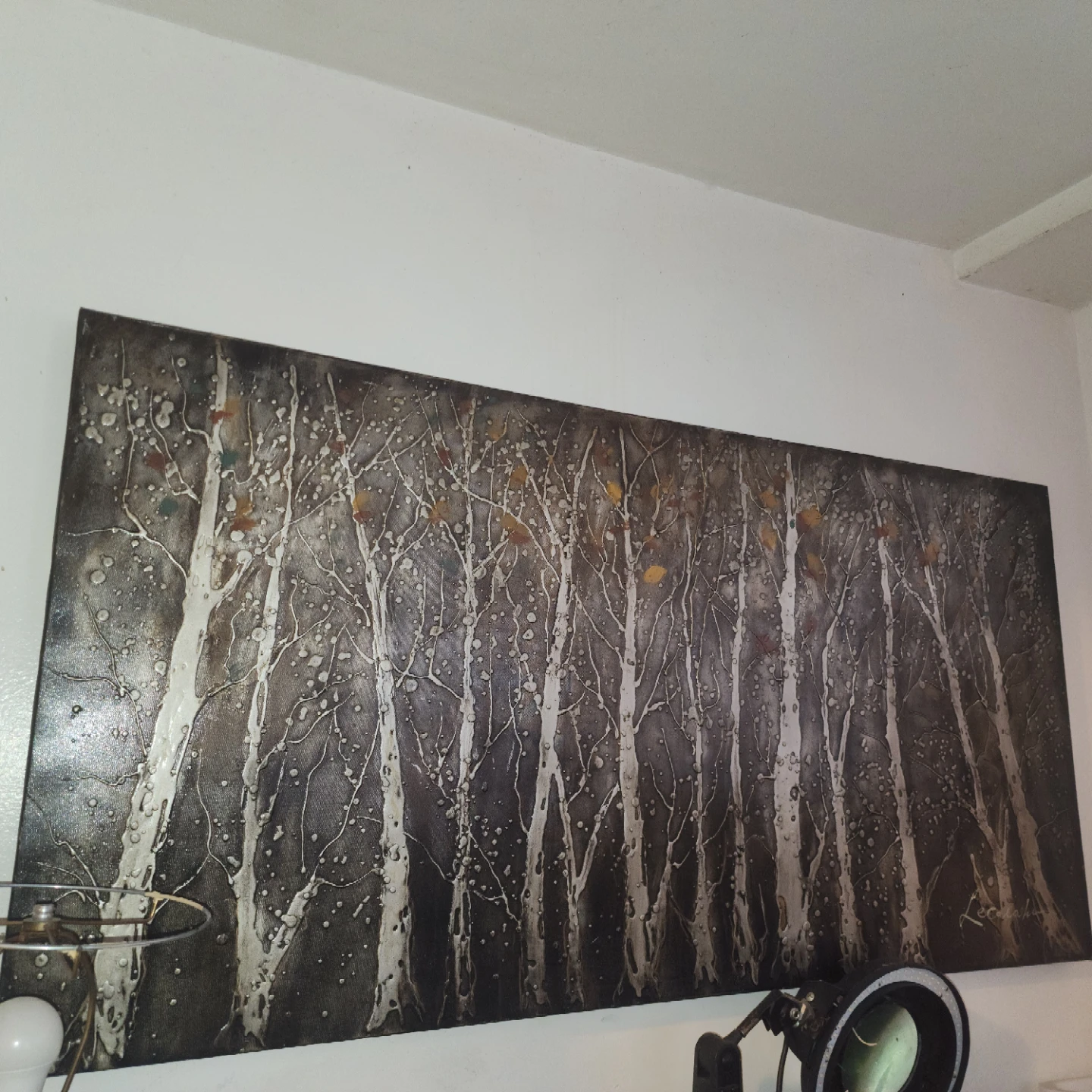 Large Birch Tree Forest Canvas Wall Art