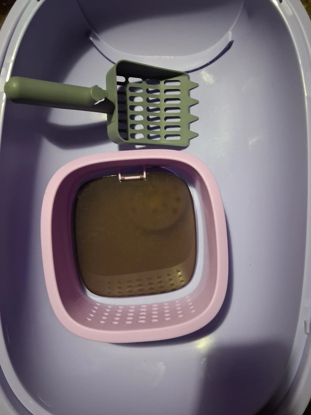 Lavender Cat Litter Box with Scoop - photo 2
