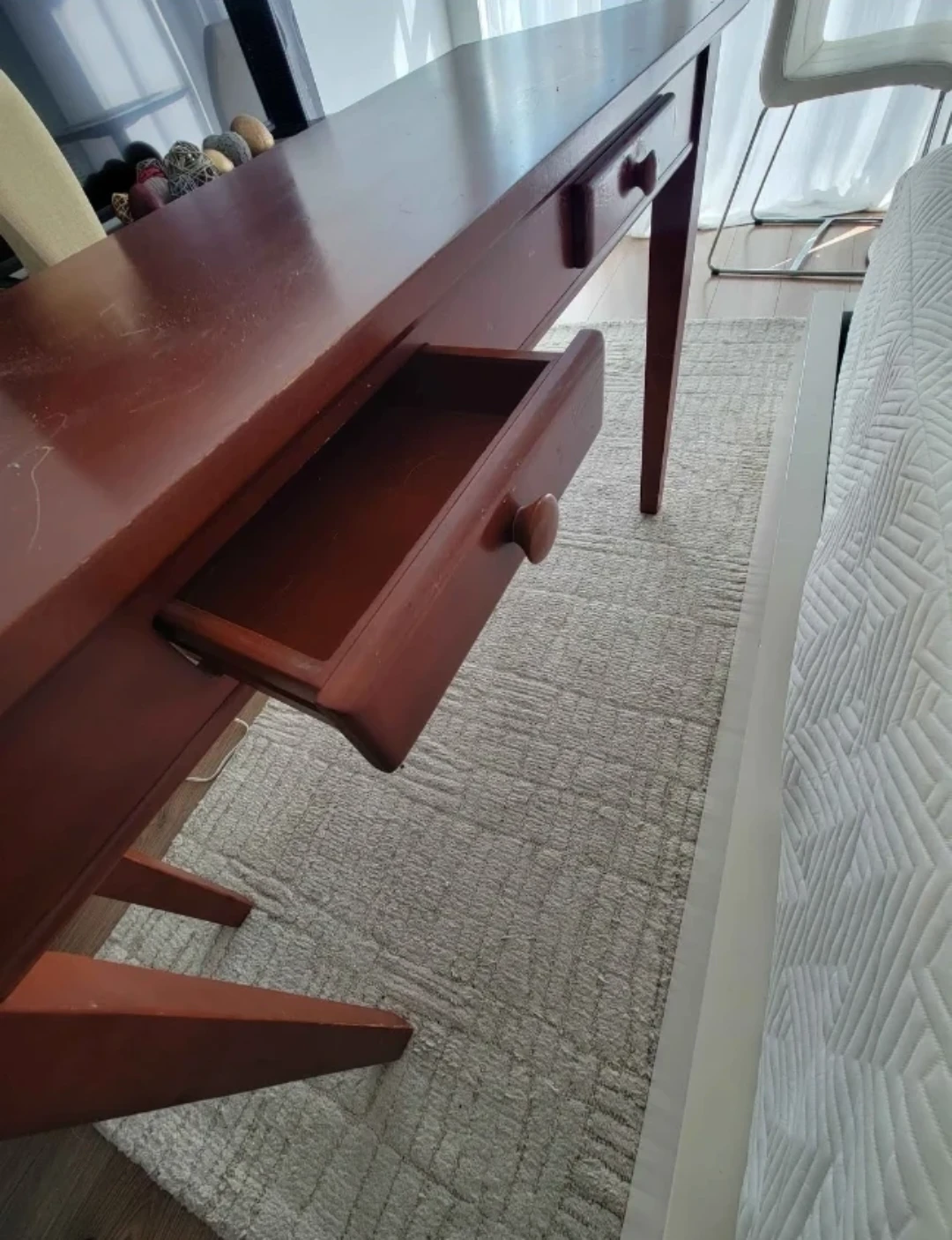 Wooden Console Table with Two Drawers - photo 2