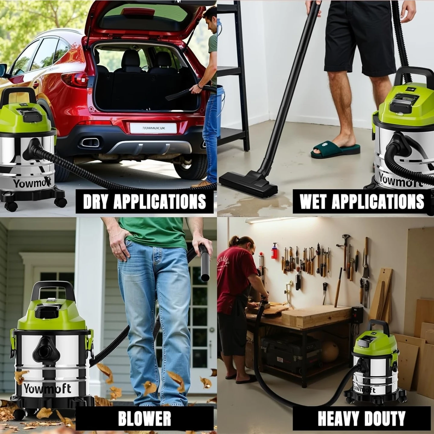 Yowmoft 18V Cordless Wet/Dry Vacuum - photo 3