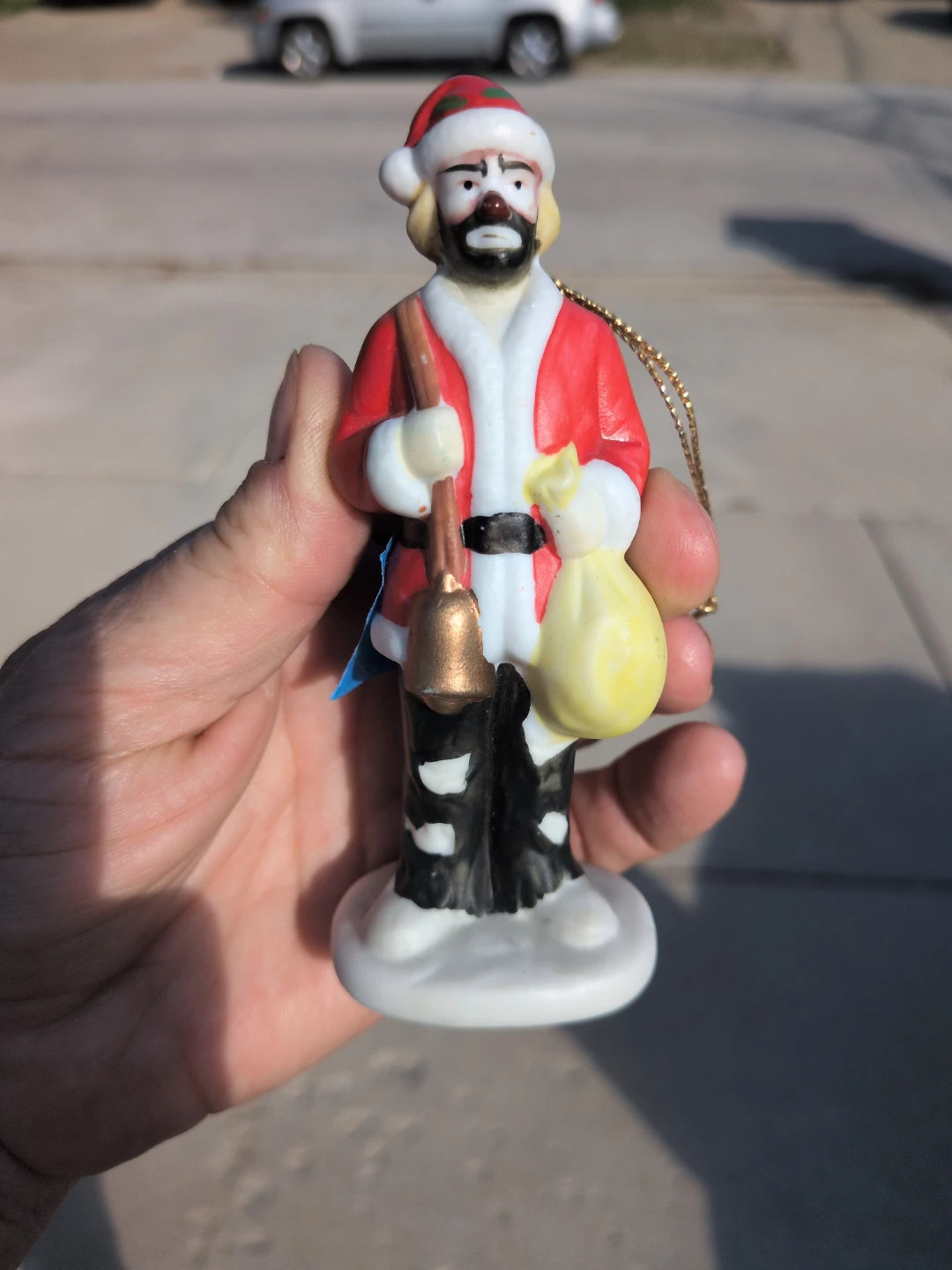 Emmett Kelly Jr. Flambro Christmas Clown Ornament