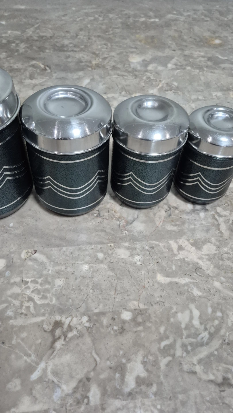 Set of 5 stainless steel Kitchen Canisters - photo 5