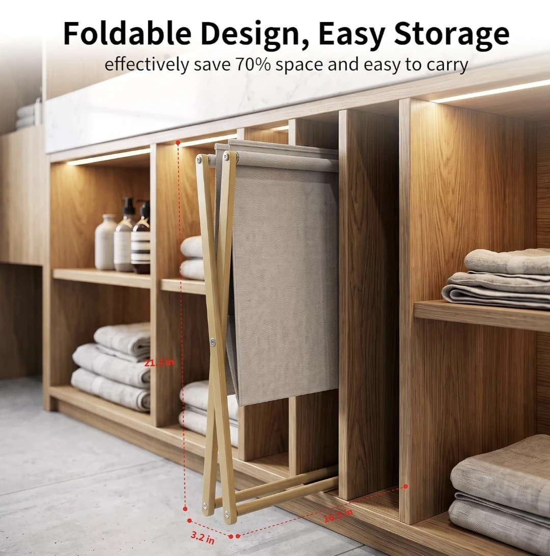 Foldable Fabric Laundry Hamper - photo 5