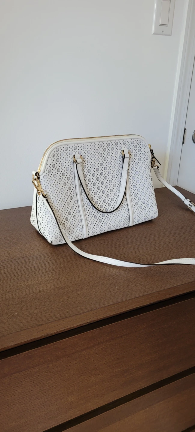 Kate Spade White Perforated Dome Satchel - photo 2