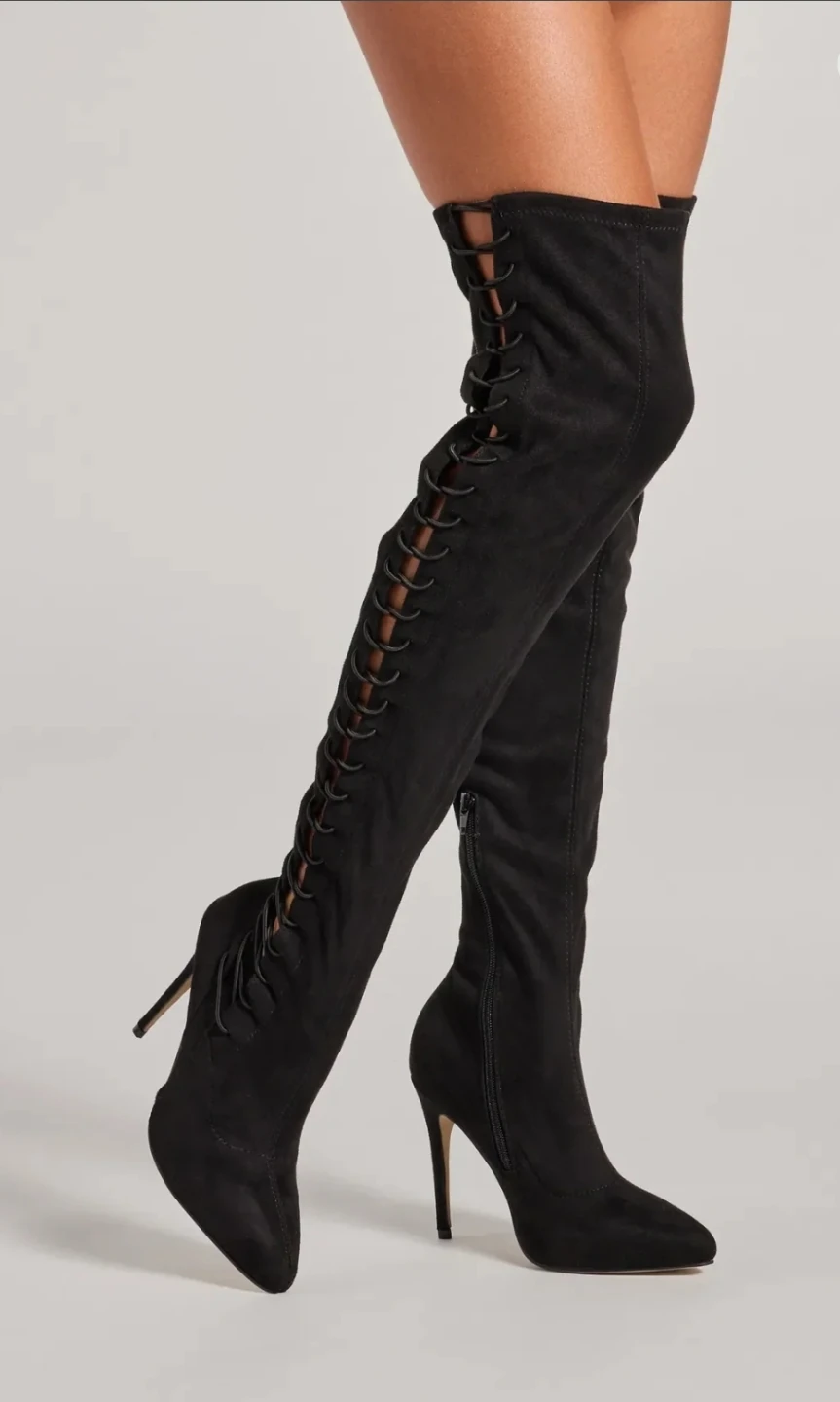 Black Stilleto Thigh high boots