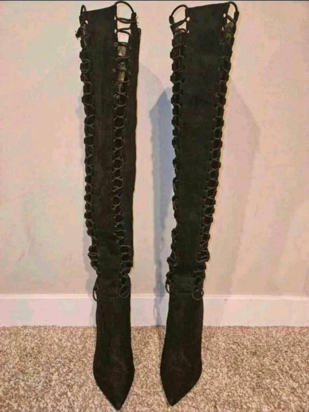Black Stilleto Thigh high boots - photo 4