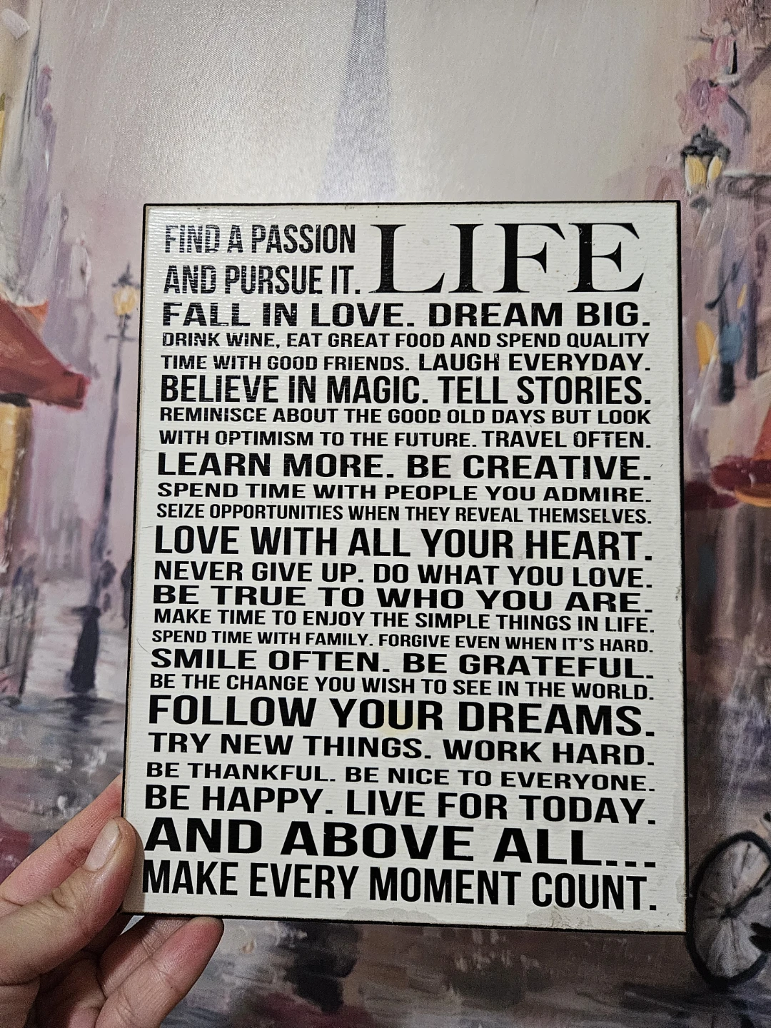 Love Life Decorative Wall Sign